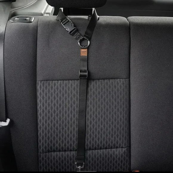 Black Rear Seat Retractable harnesses Pet Car Seat Belts - Picture 4 of 4
